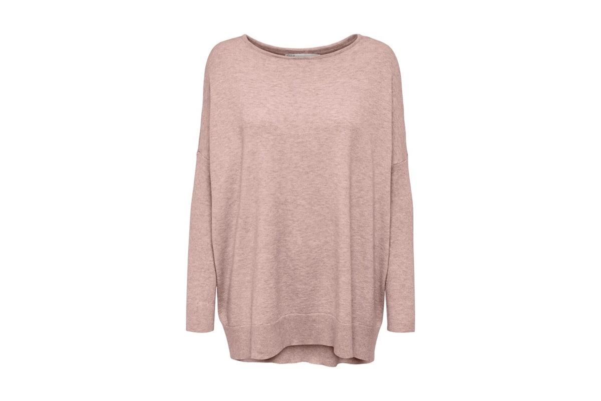 Only Onlibi L-S Loose Pullover Cc Knt Μπλούζα Πλεκτή Γυναικεία (15259108 ROSE SMOKE) Φούξια